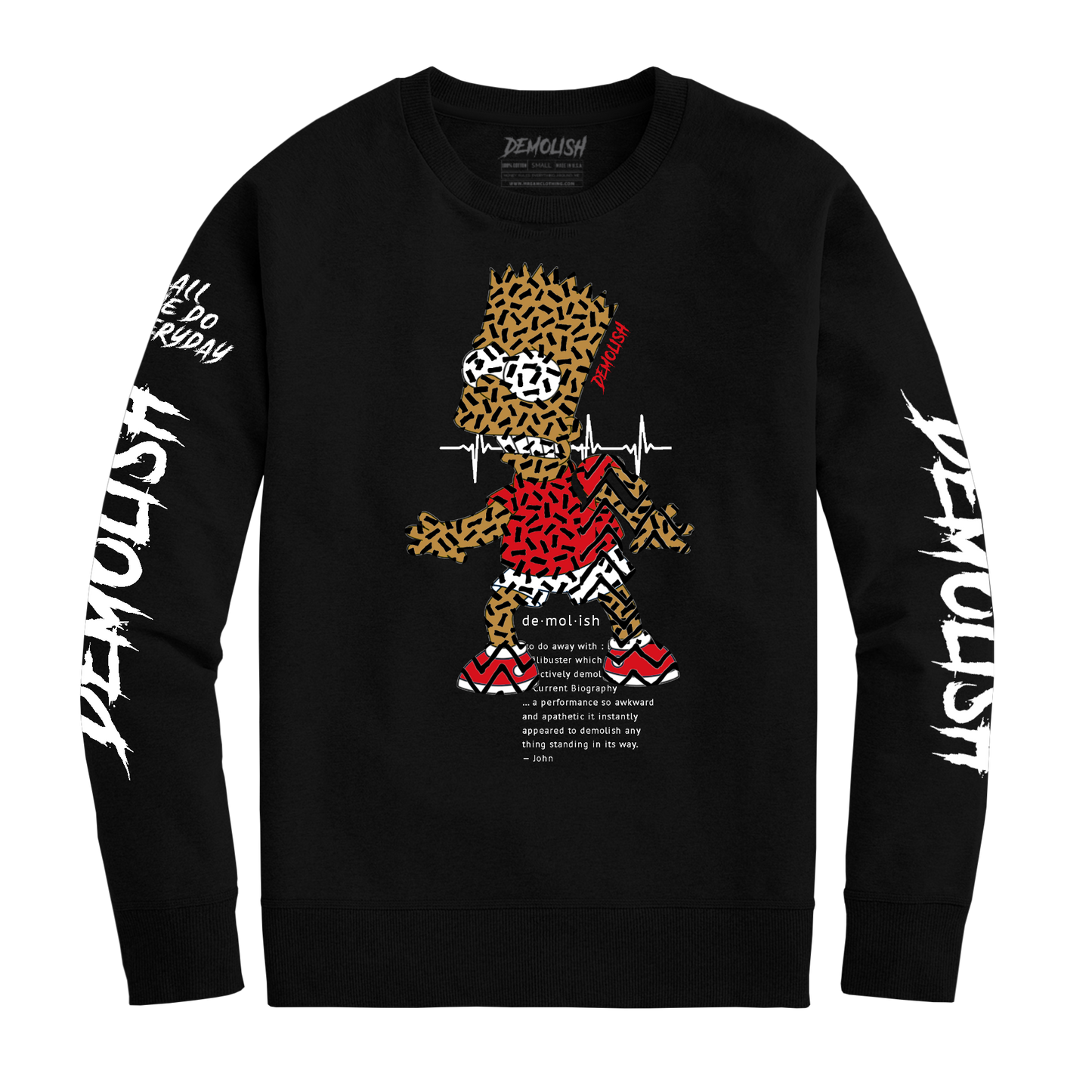 Bart Puzzled Crew (Black) /D12