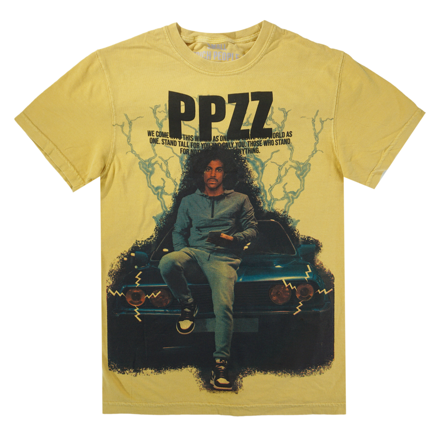 PPZZ Lightning Racer Tee (Mustard/Blu) /D18