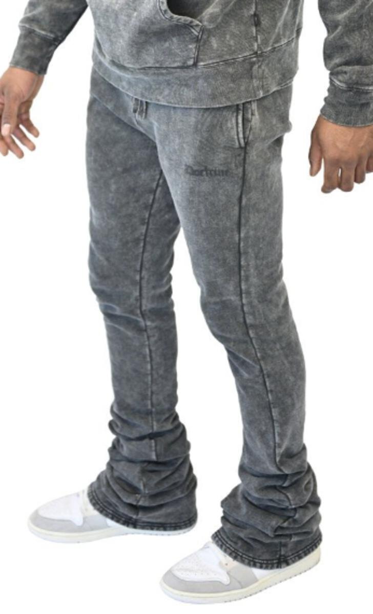 DB0049 Charcoal Super Stacked Joggers