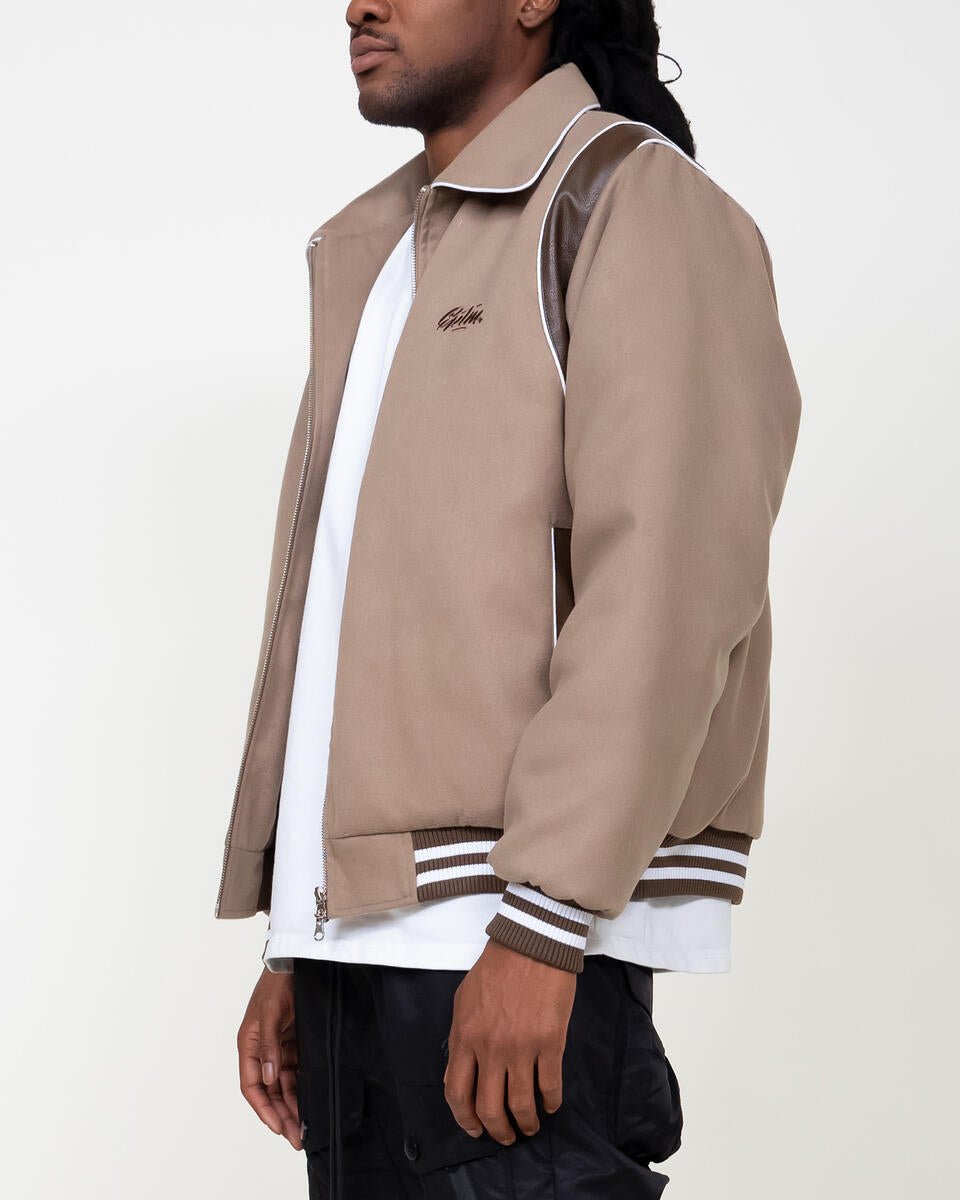 Mocha Varsity Jacket