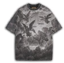 UNKNOWN / BLACK WASHED ANGLE TEE