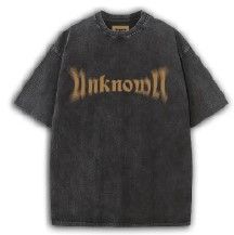 UNKNOWN / BLACK WASHED UNKNOWN TEE