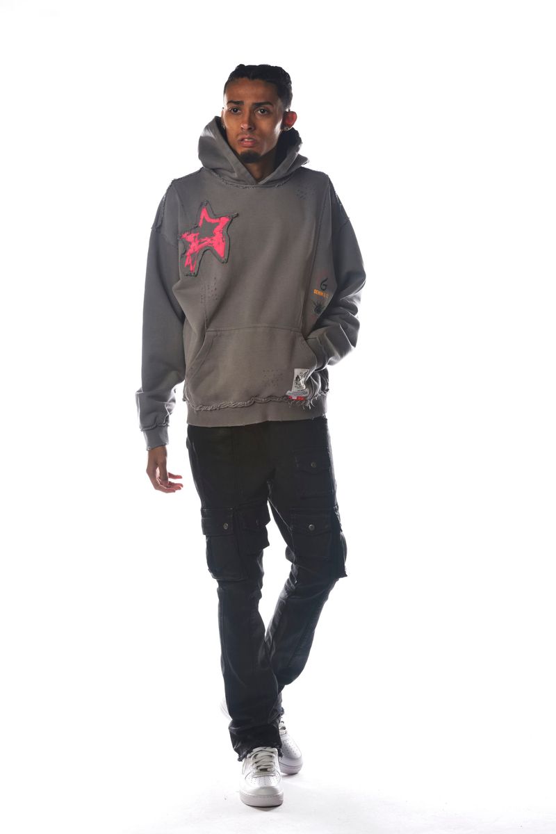 GZ577 Patchwork Hoodie