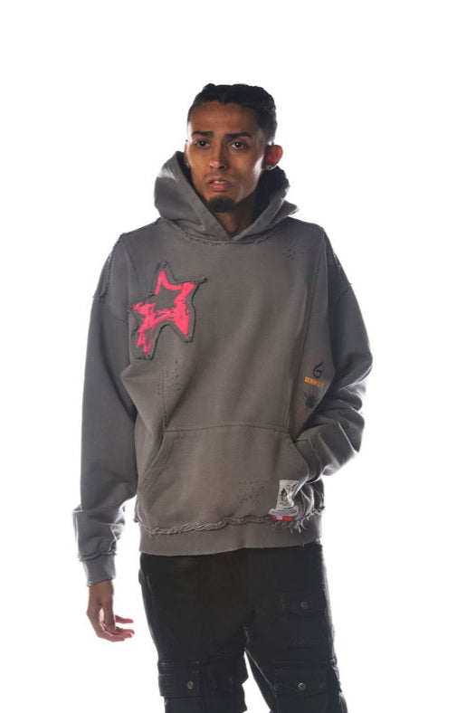 GZ577 Patchwork Hoodie