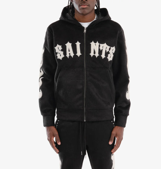 BLACK SAINT HOODIE SET