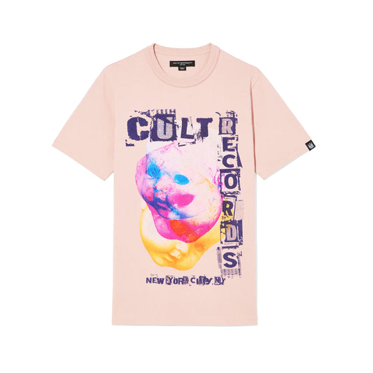 HEAVY WEIGHT CREW NECK "CULT RECORDS" TEE
