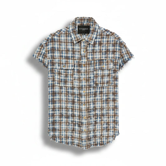 CULT SLEEVELESS WOVEN SHIRT