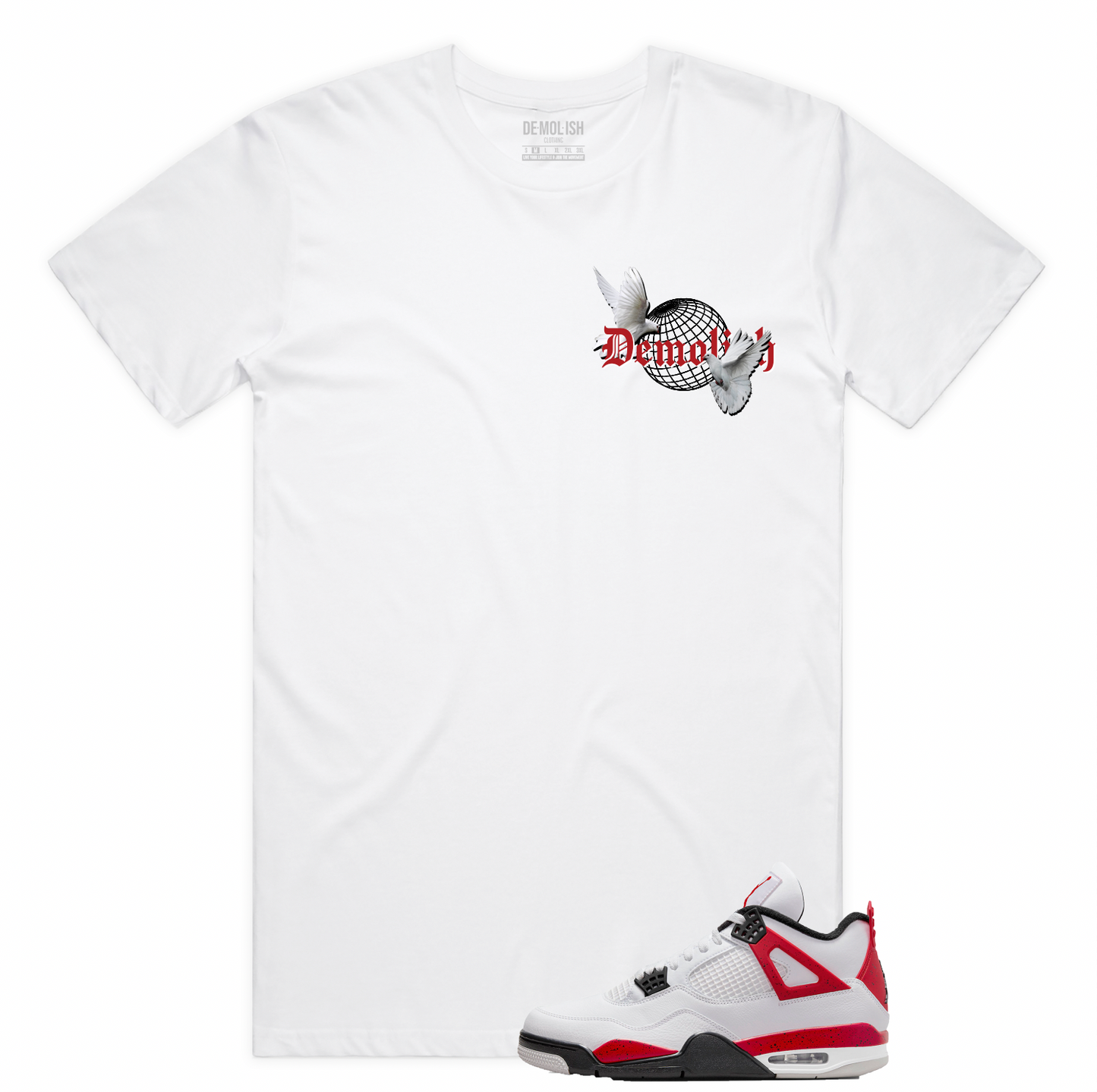 Dream By Any Means Tee (Wte/Red/Blk)