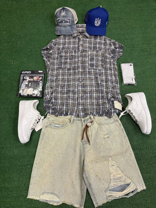 CULT SLEEVELESS WOVEN SHIRT