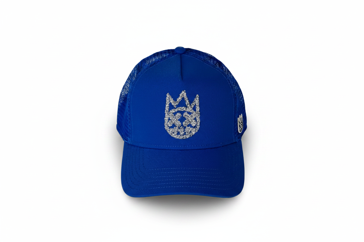 CULT CRYSTAL BLUE LOGO MESH TRUCKER