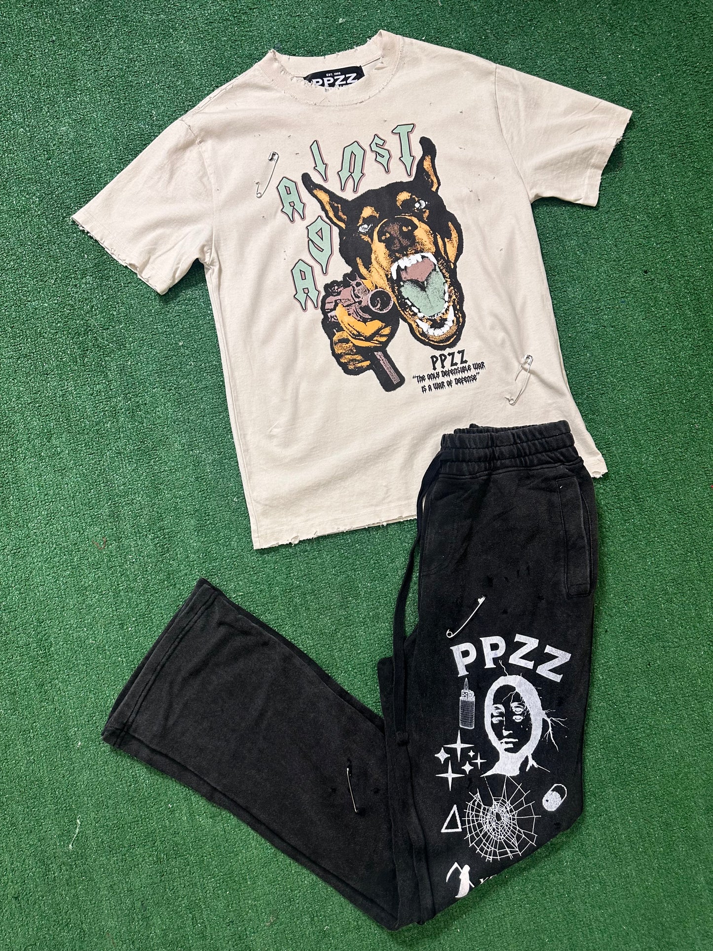 PPZZ jogger flared with print