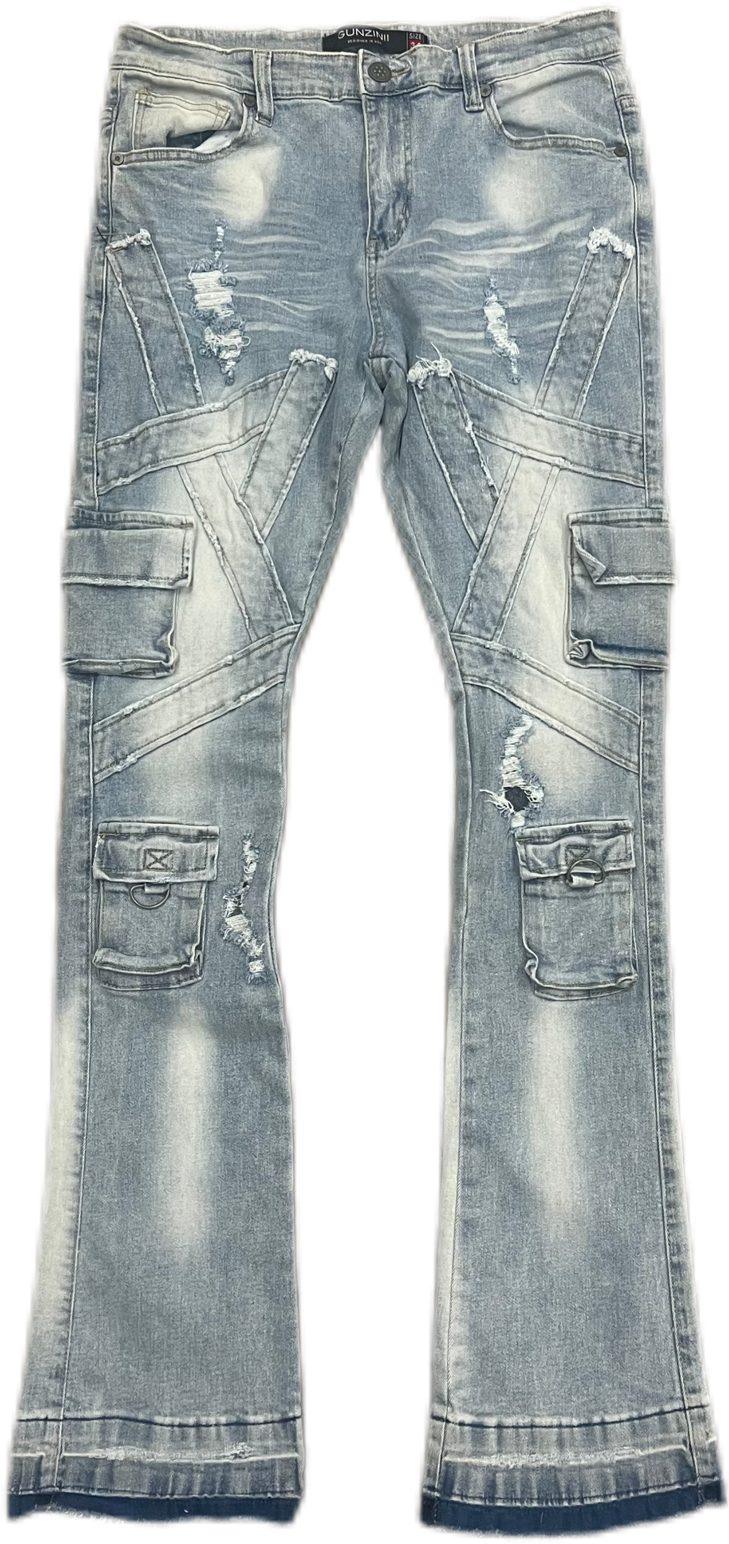 GUNZINII GZ302 VINTAGE WASH INDIGO MR1