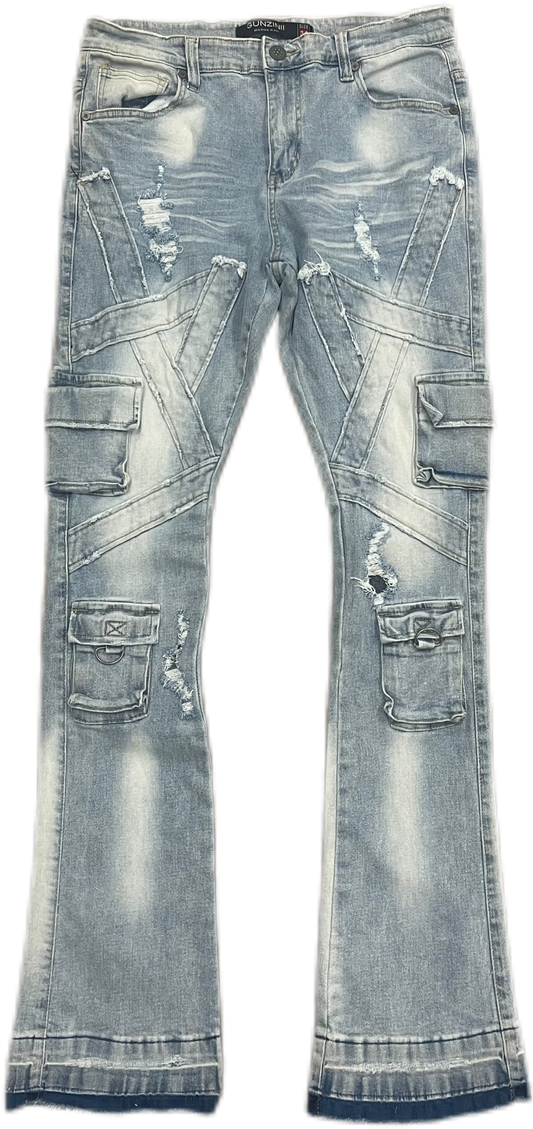 GUNZINII GZ302 VINTAGE WASH INDIGO MR1