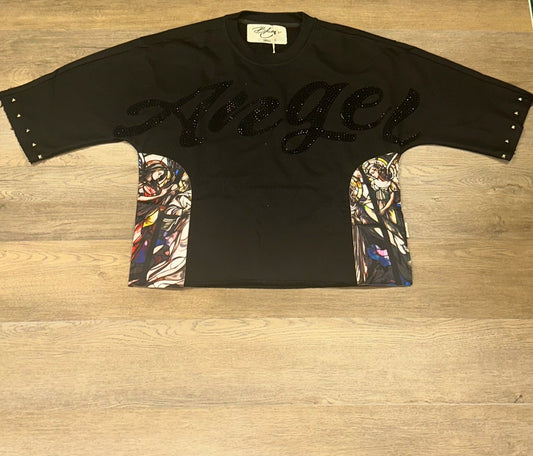 BKYS-Black Angel Crop Top