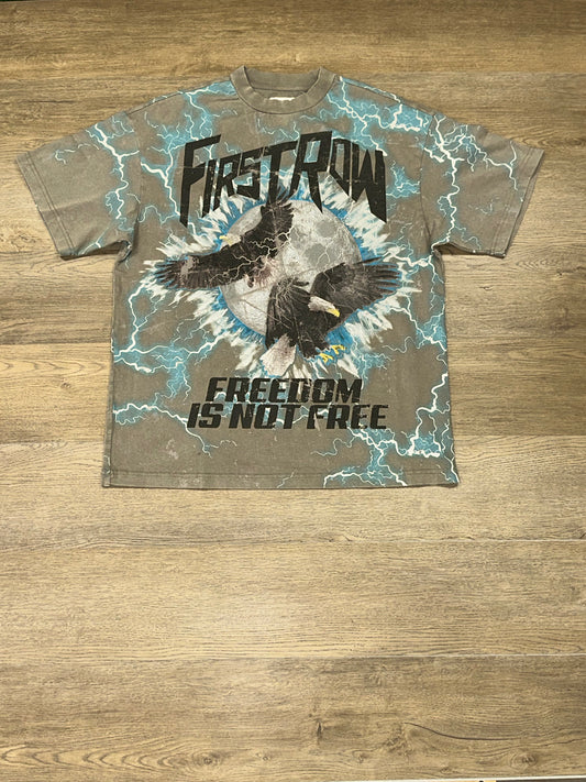 GREY FR HEAVY WASHED EAGLES TEE