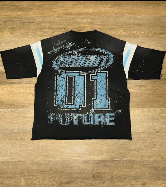 BLACK FR WASHED GRAPHIC TEE