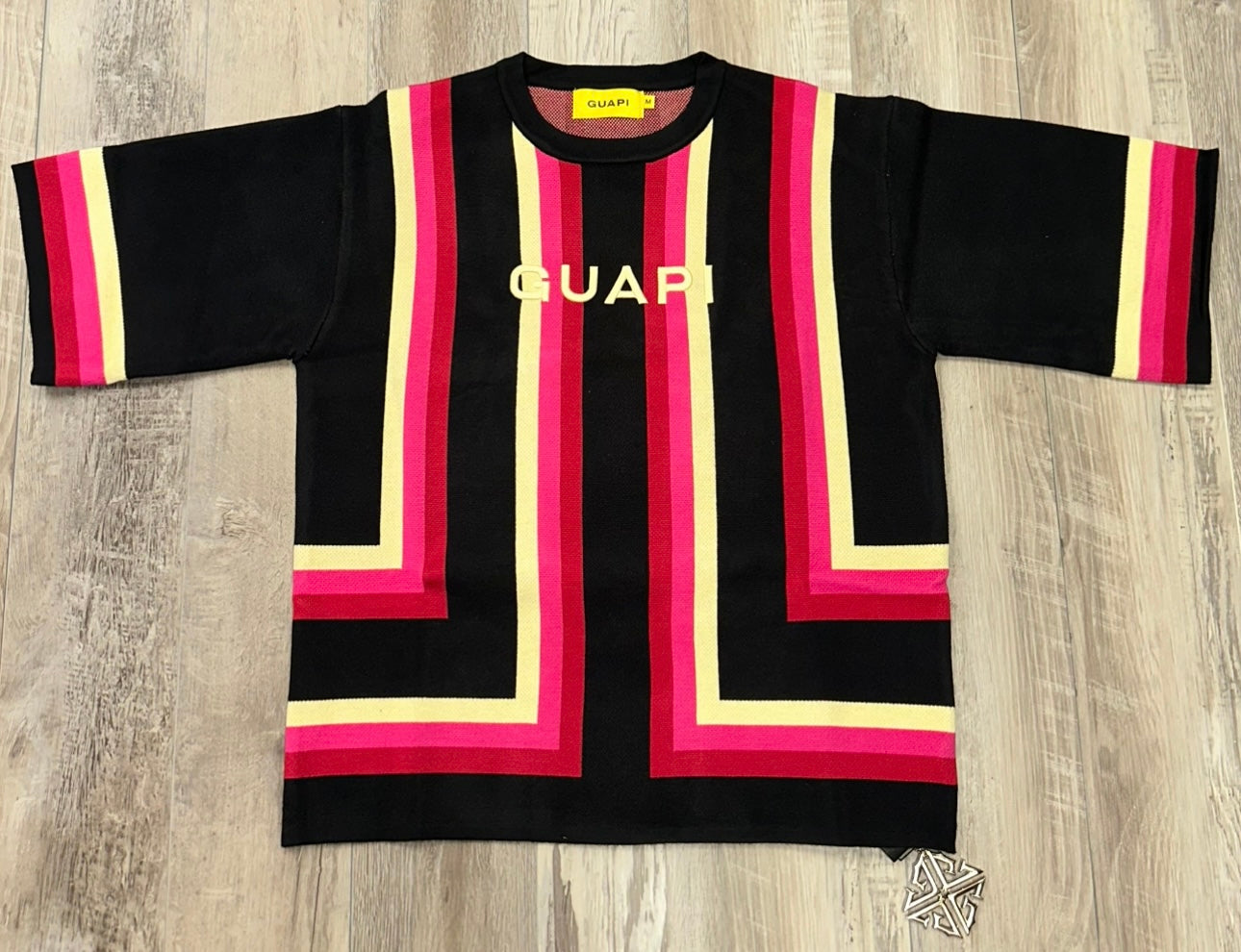 GUAPI Jet Black Knit Tee