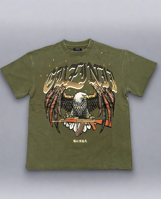 GUNZINII / OLIVE 2ND AMENDMENT TEE