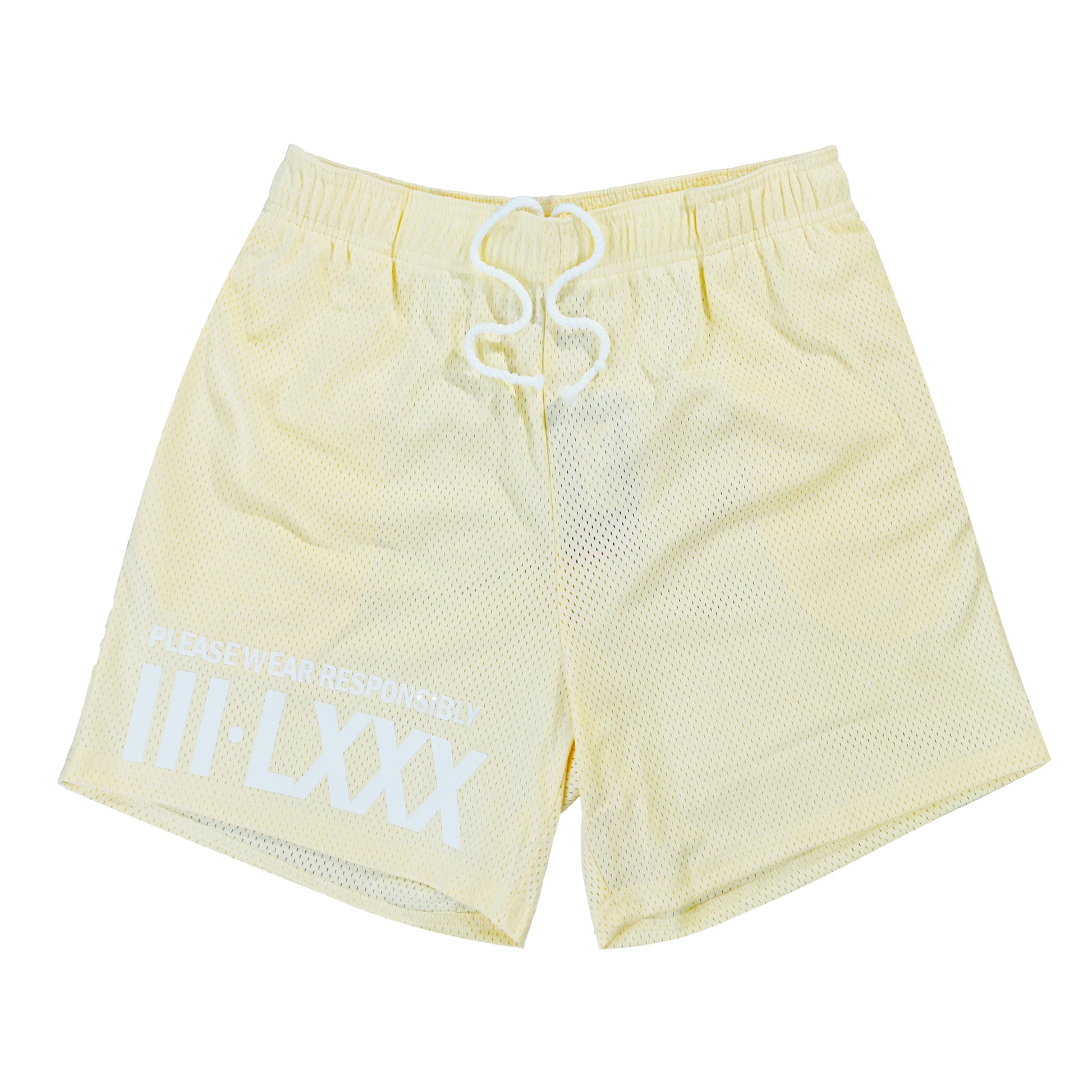 Men, Boys, Teens, Gifts, Wmns, Girls, Urban, Style, Fashion, Demolish, Mesh Shorts, Cream, Roman Numerals, Basketball Shorts, 