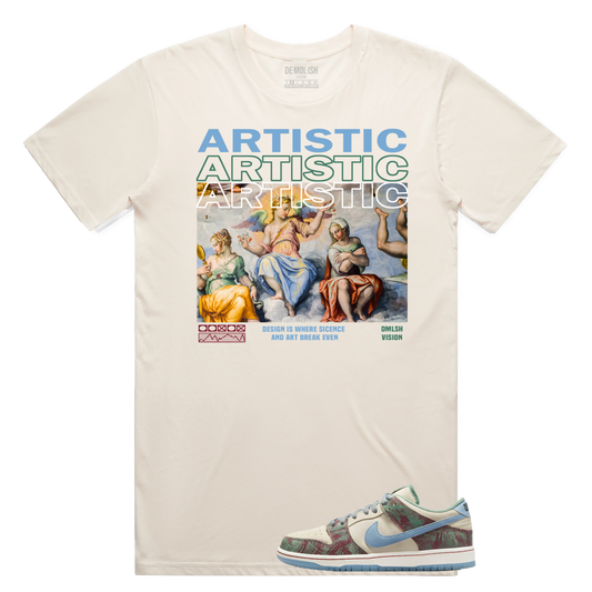 Artistic View Tee (Natural/Blue/Grn)