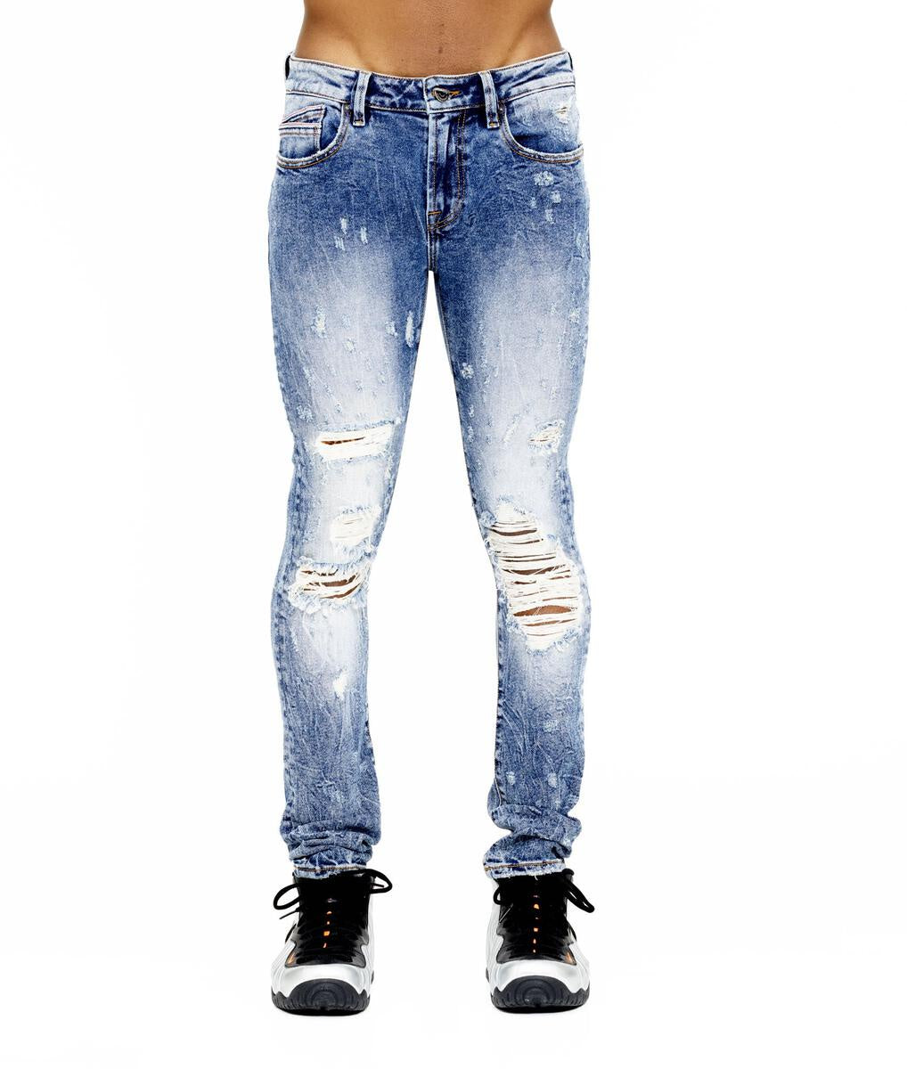 Ripped  Skinny Jeans (Blue) /C1