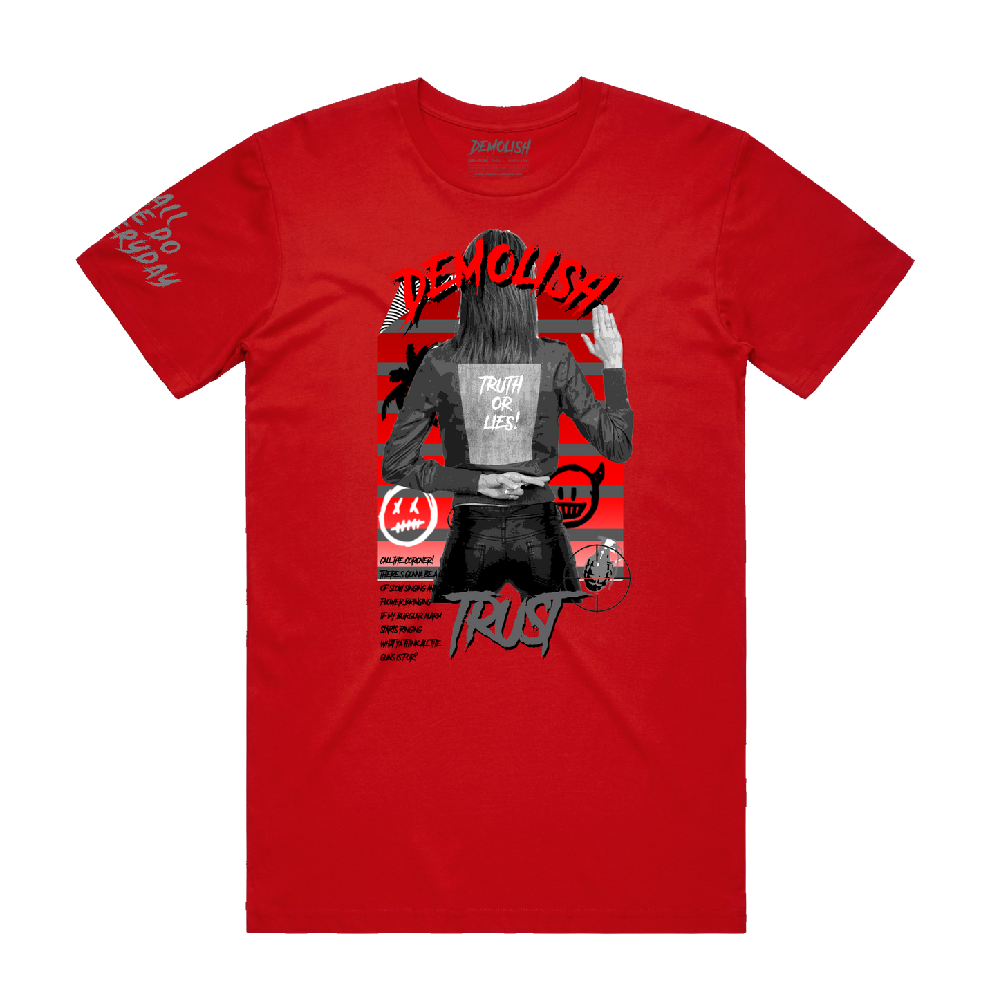 Truth & Lies Tee (Red)