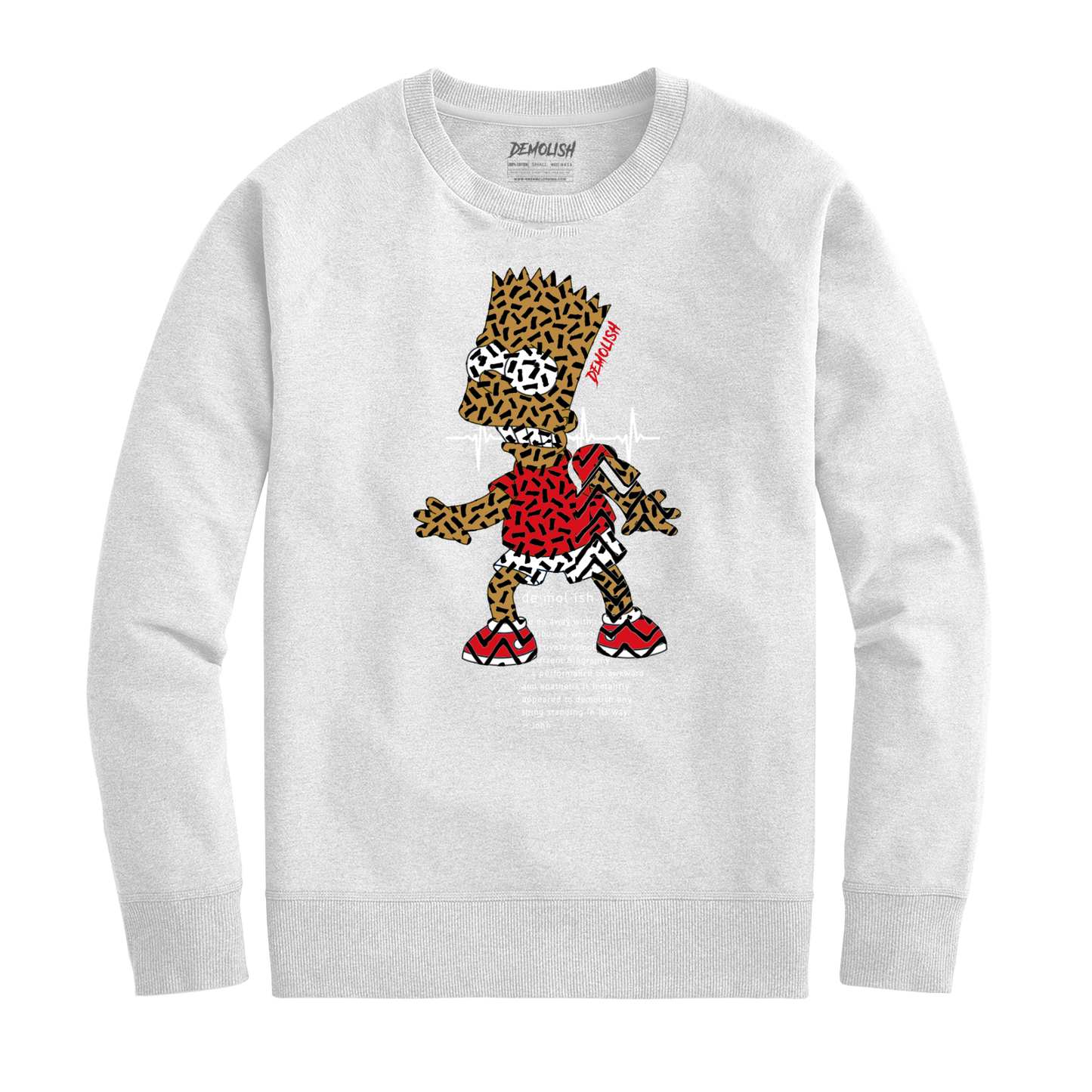 Bart Puzzled Crew (White) /D15