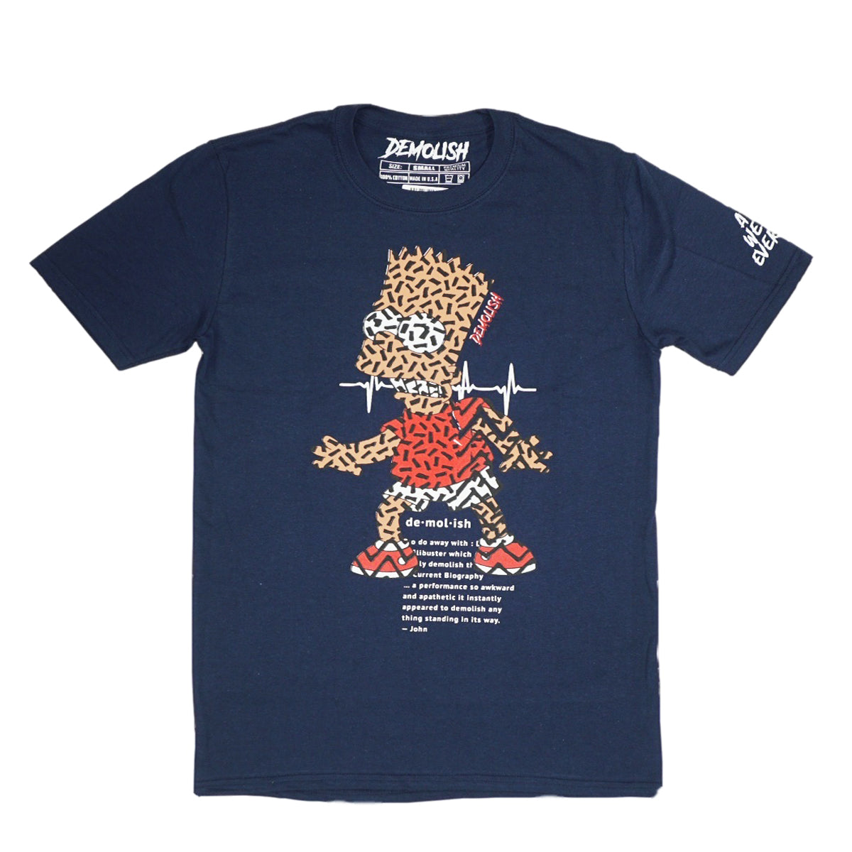 Bart Puzzled Tee (Navy) /D10