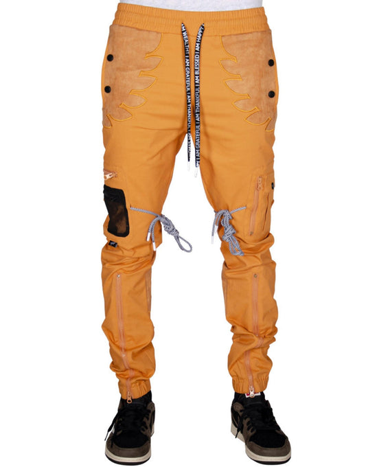 Men, Boys, Teens, Gifts, Wmns, Girls, Urban, Style, Fashion, Blossom Cargo Joggers Pants, Cargo Pants, Joggers, Pants, Orange Pants, Orange Joggers, Orange Cargo Pants, Soft Orange, The Hideout Clothing, 