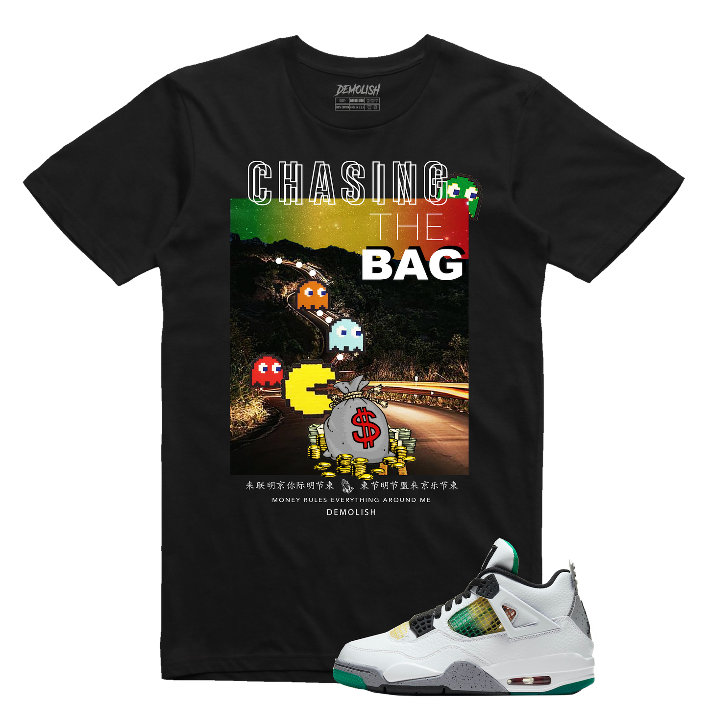 Chasing The Bag Rasta (Black)