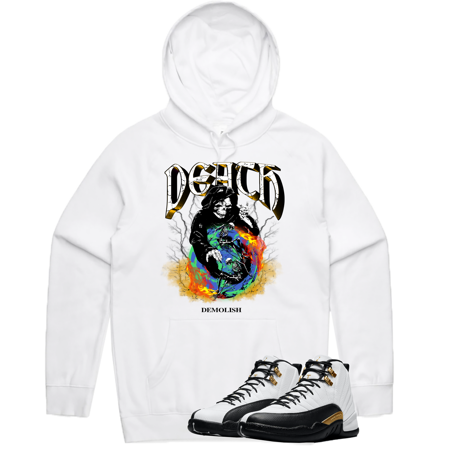 World Of Death Hoodie (White) /MD1