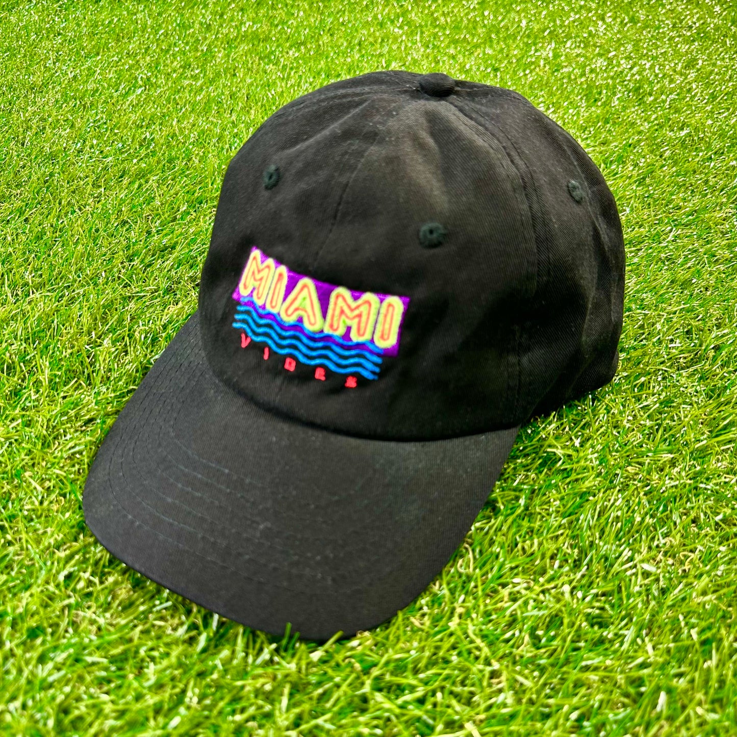 Miami Vibes Dad Hat (Black)