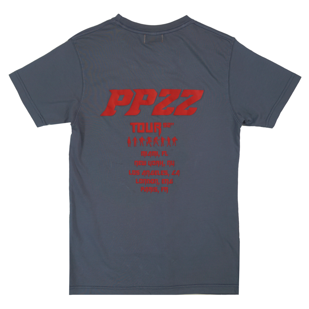 PPZZ Vicious K9 Garment Dyed Tee (Blue Horizon/Red) / D16