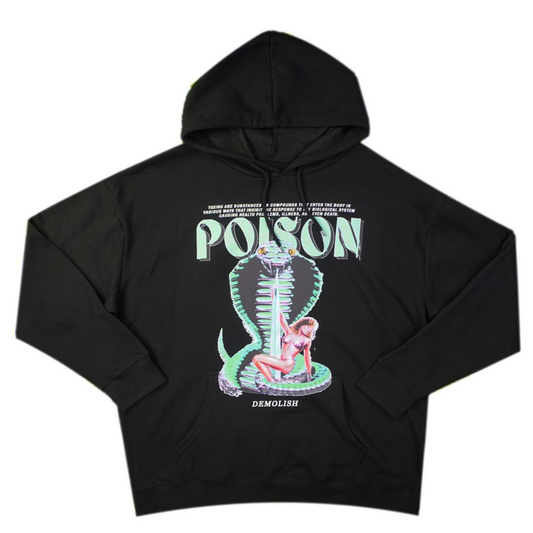 Poison Drip Hoodie (Blk/Mint) /D8