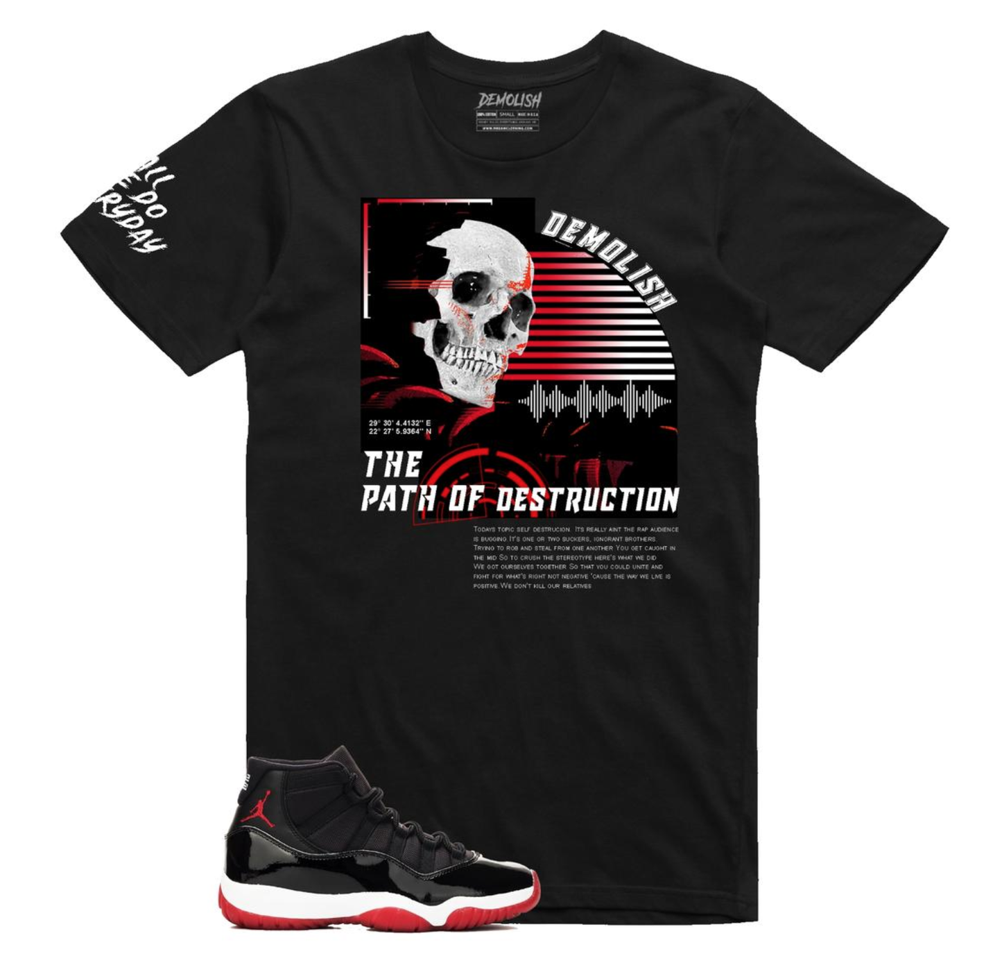 Path Of Destruction Tee (Black) /D1