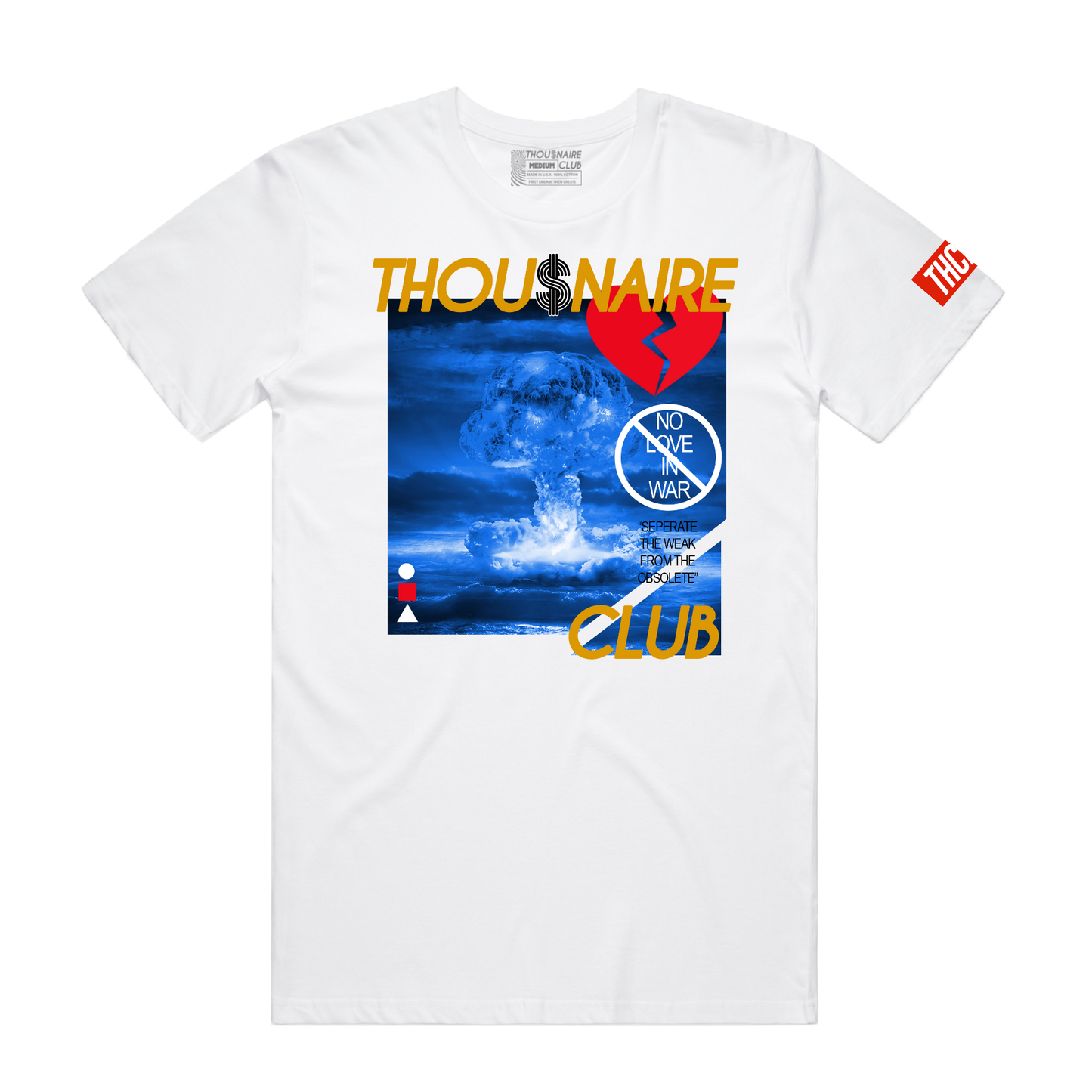 Nuclear Tee (Wte/Gold/Navy) / D8