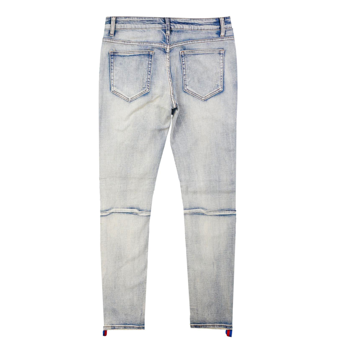 "Magma" Stripe Jeans (Pink/Baby Blue) /C2