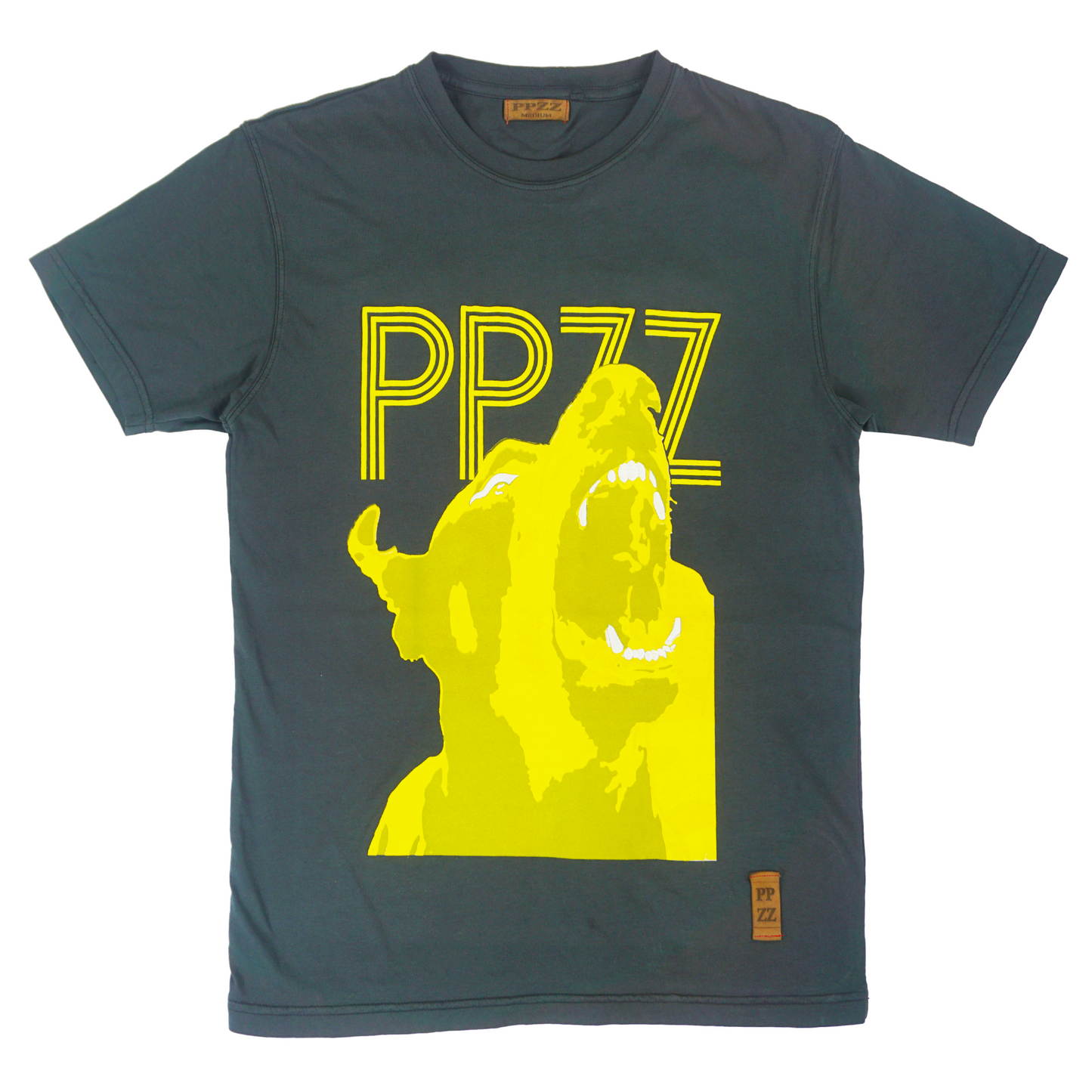 PPZZ Vicious K9 Garment Dyed Tee (Pirate Black/Yllw)  / D16