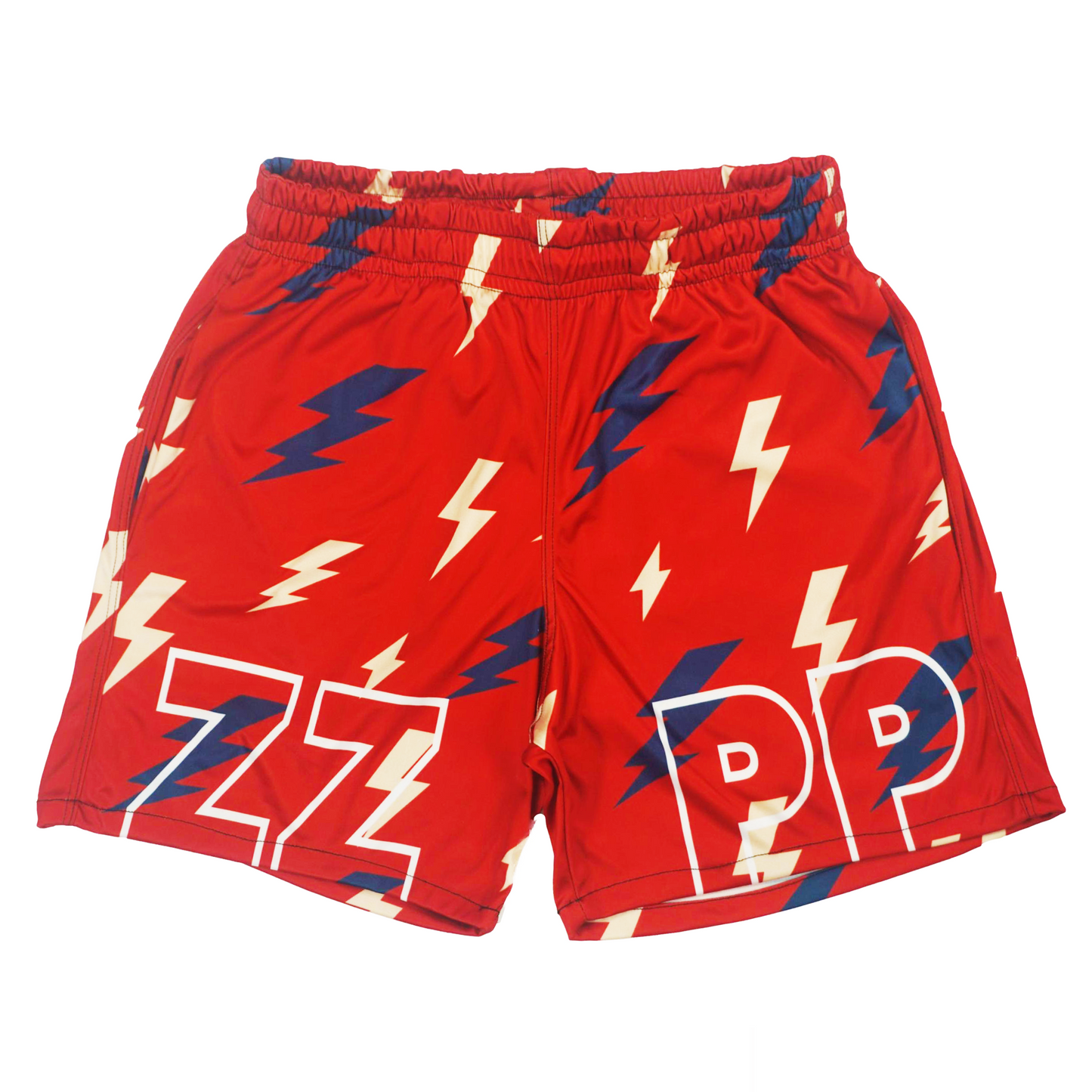 PPZZ x Rich People Bolt Shorts (Red/Navy) /D10