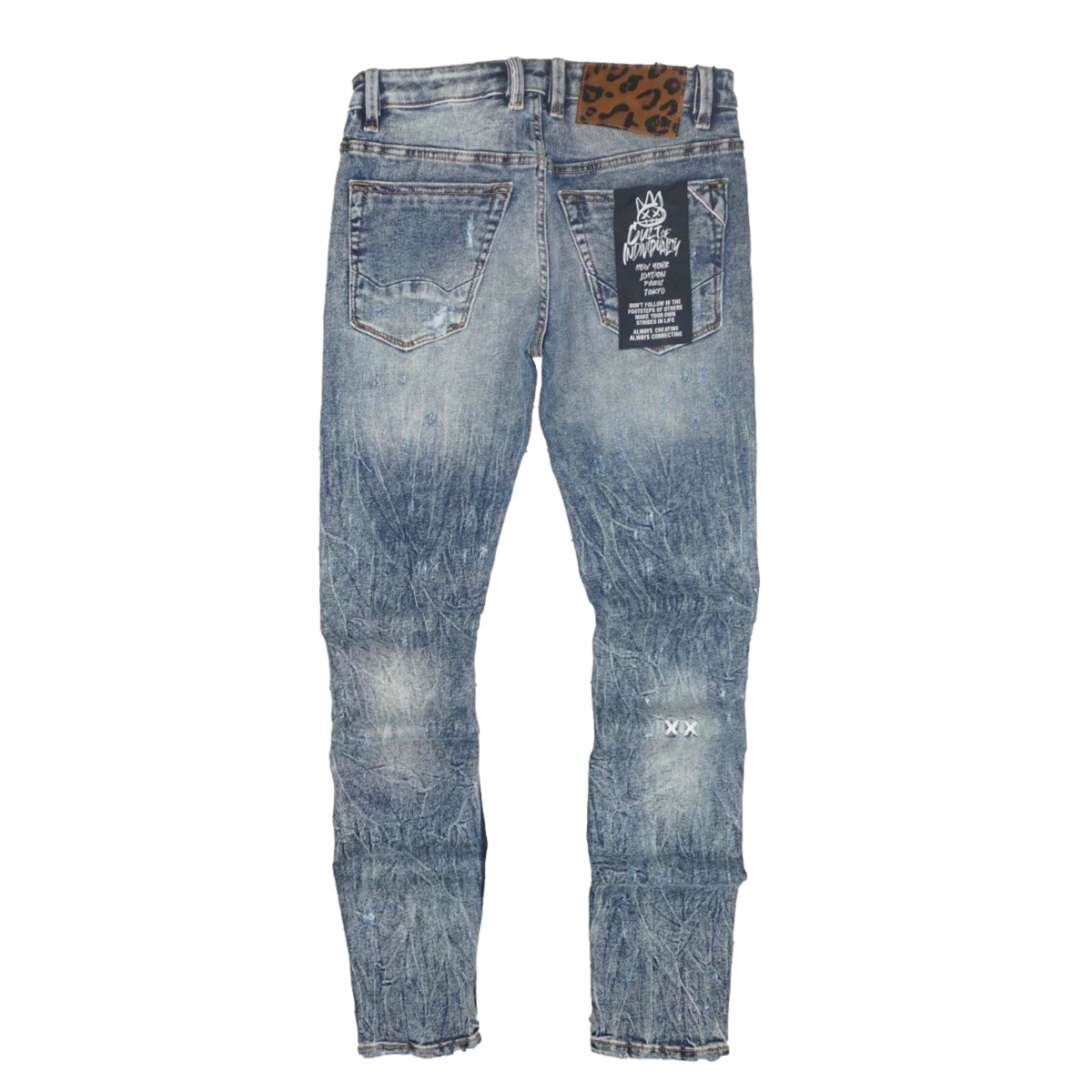 Ripped  Skinny Jeans (Blue) /C1