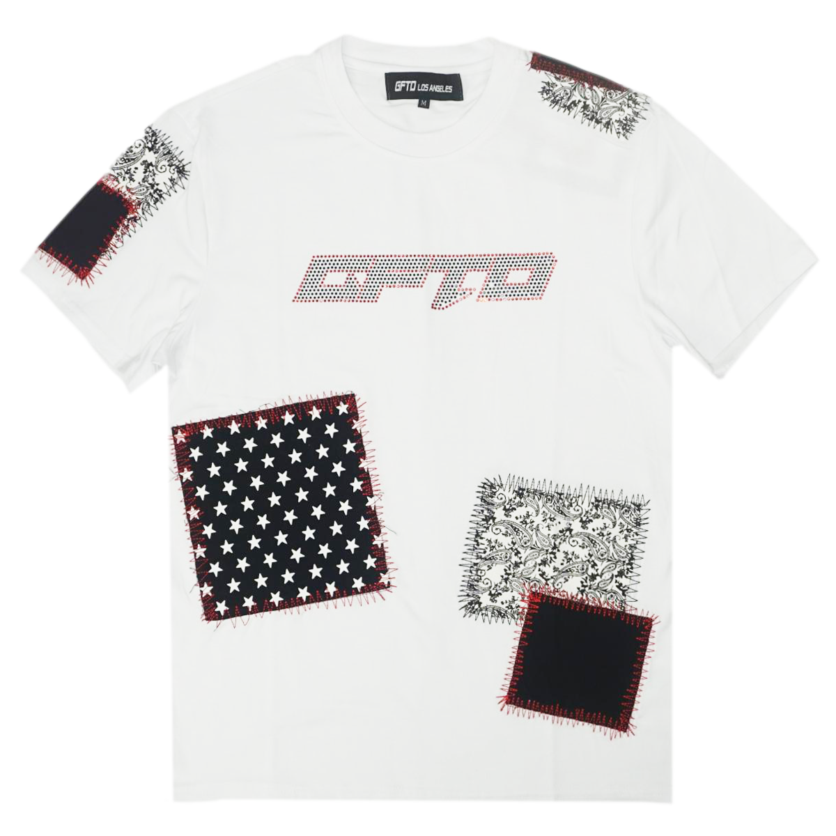 Alan Patch Tee (Wte/Red) /D11