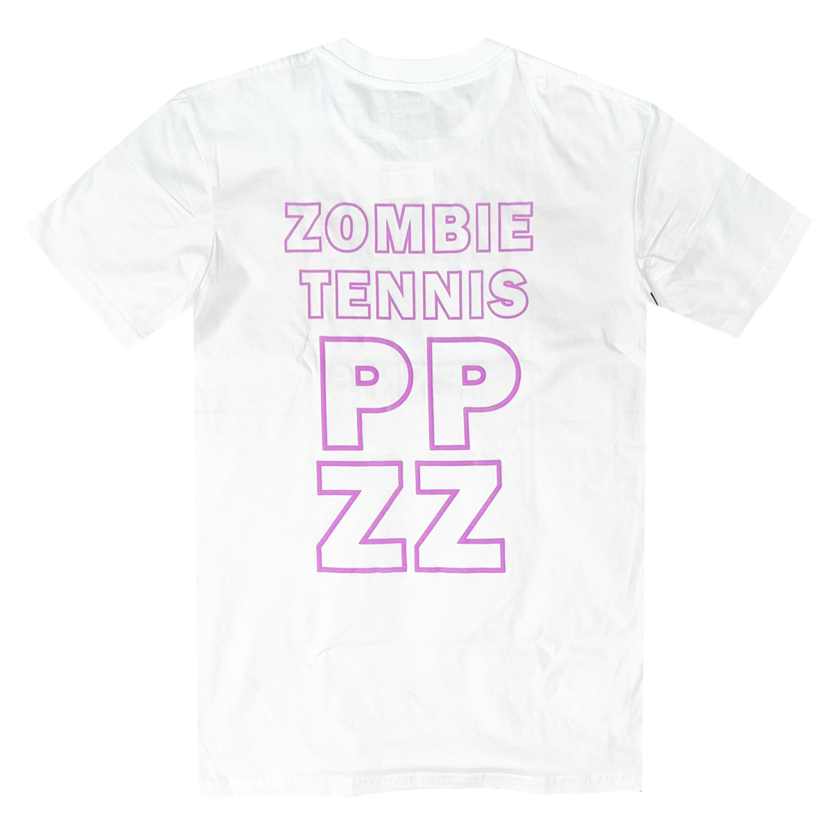 PPZZ x Rich People Zombie Tennis Paisley Tee (Wte/Mauve ) /D17